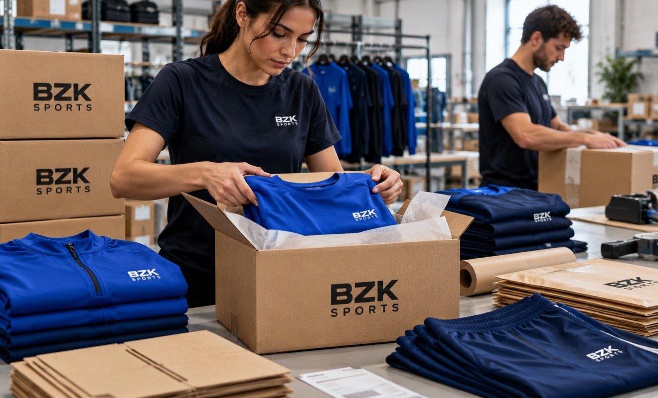 BZK boxes packed for shipment