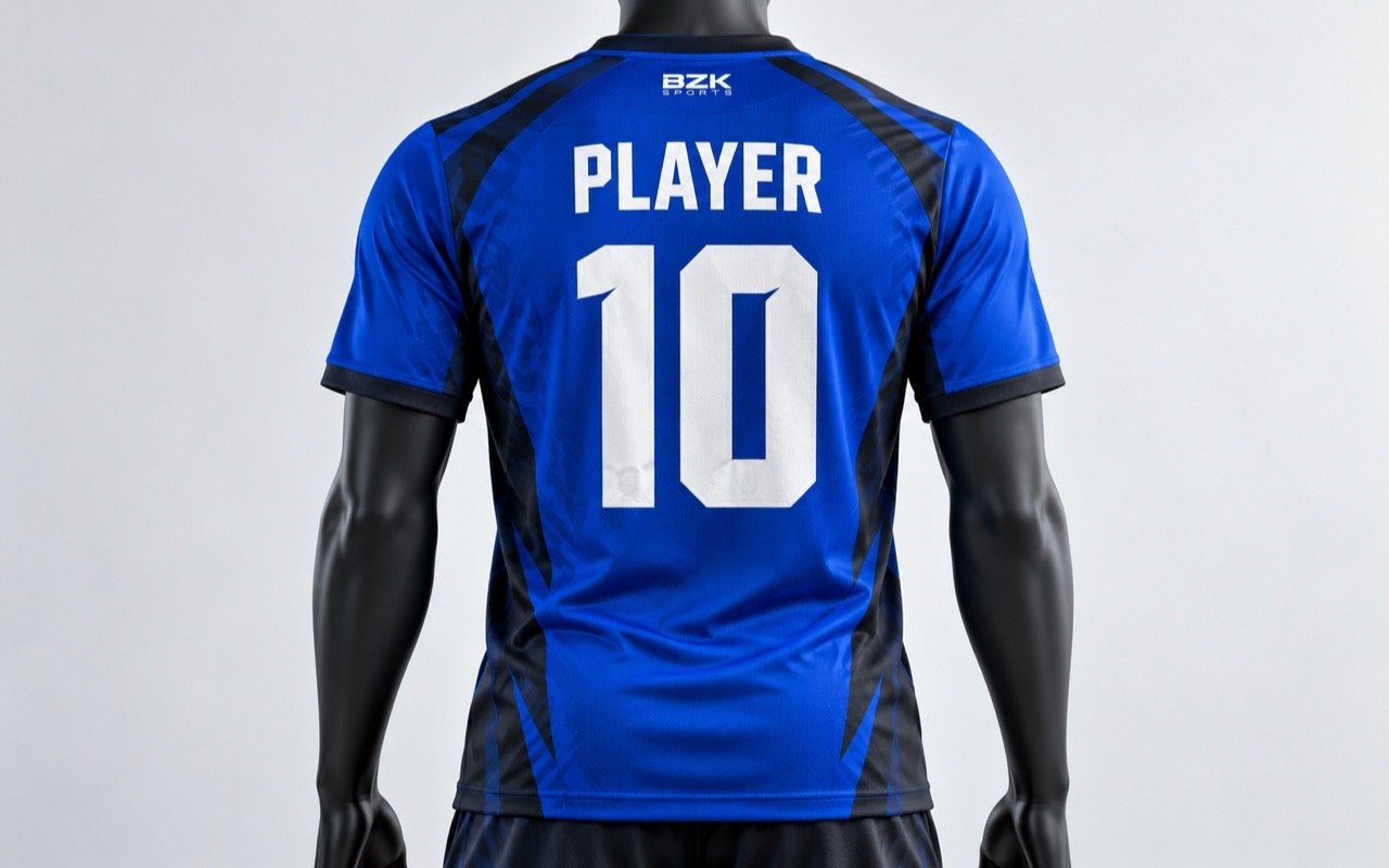 Player name and number ten on a team jersey