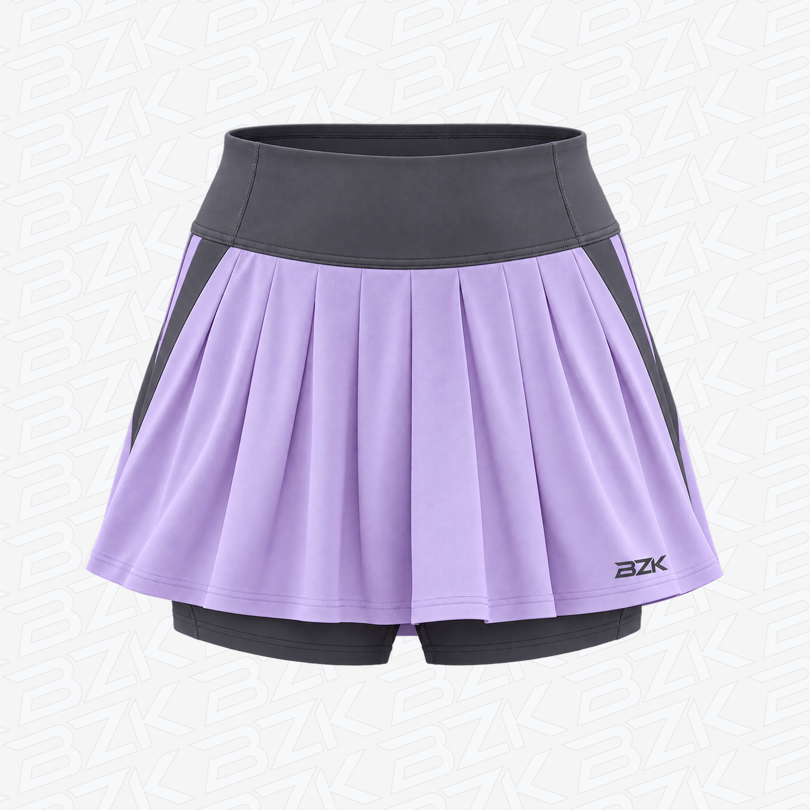Women’s Sports Skort 04 - Lavender & Charcoal from the BZK Sports product collection