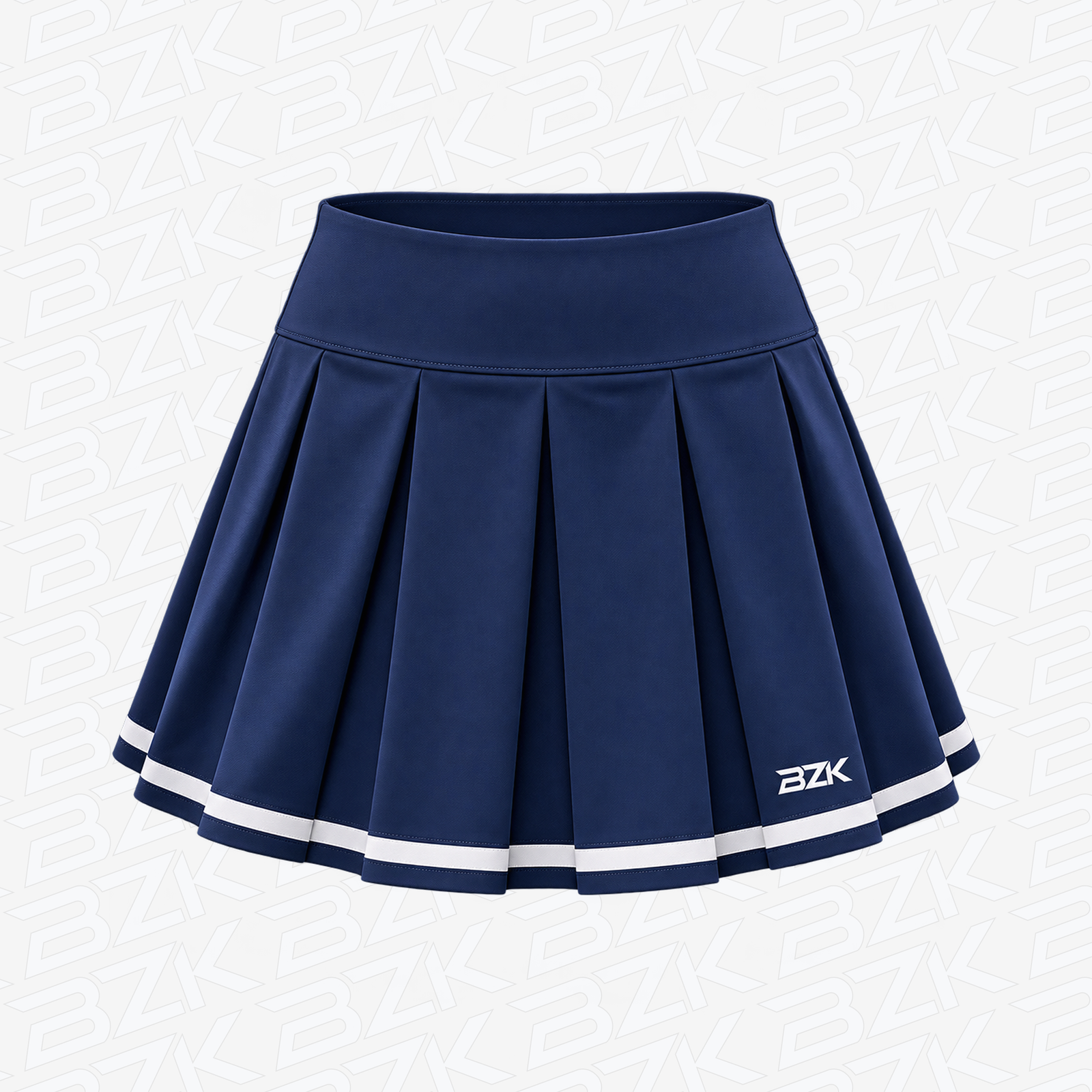 Women’s Sports Skirt 01 - Navy & White Pleated from the BZK Sports product collection