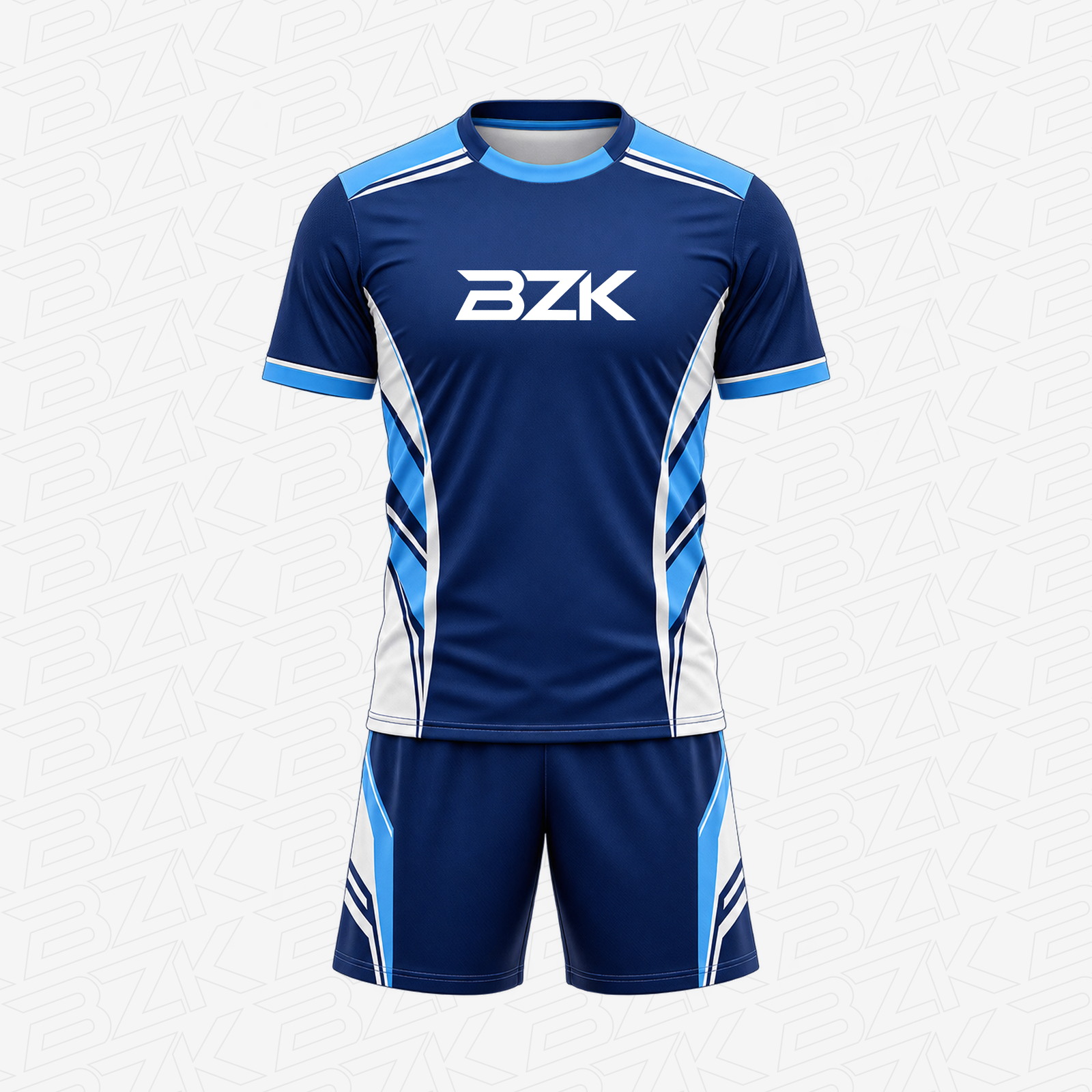 Soccer Uniform 03 - Blue & White from the BZK Sports product collection